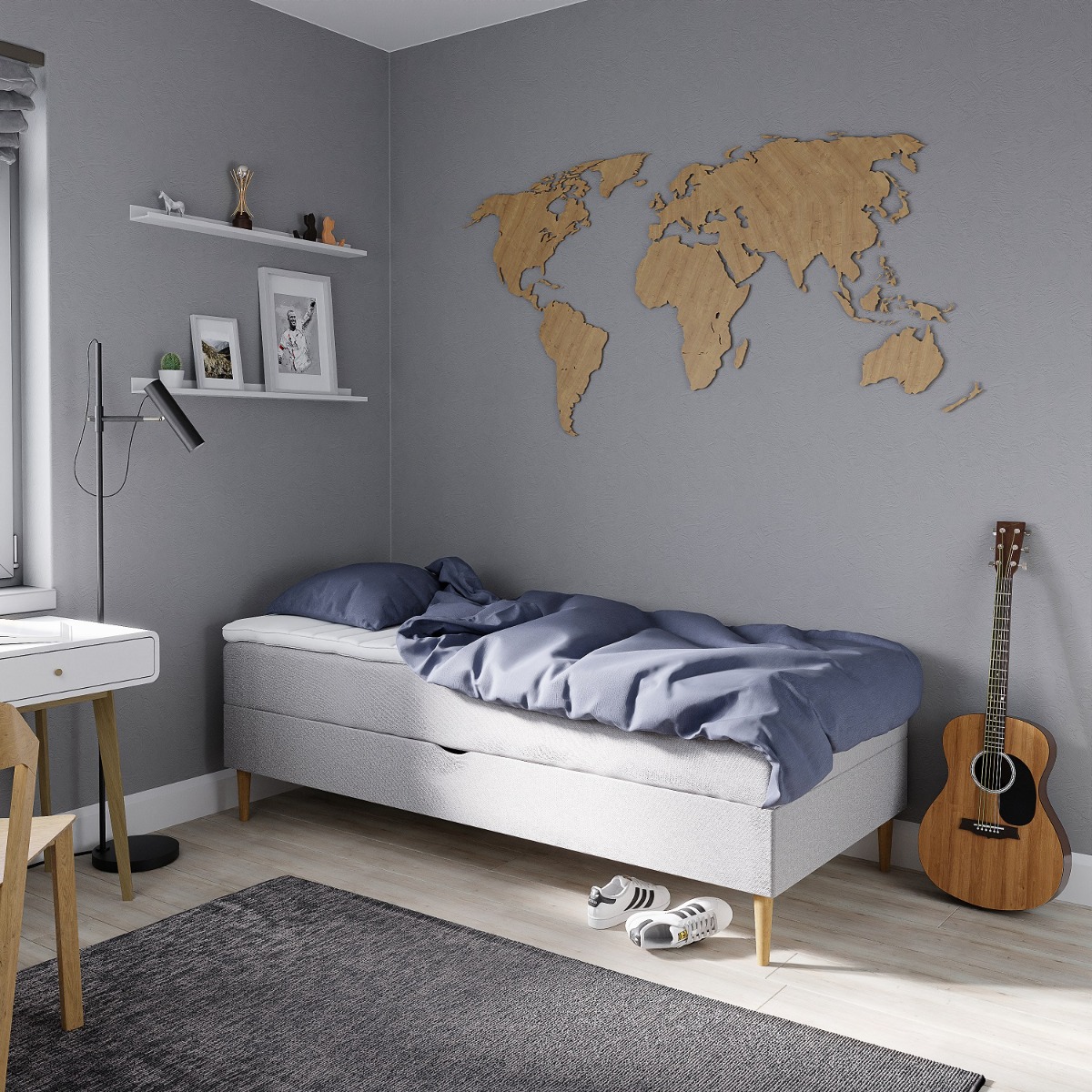 Livingbed Karma Classic Magasin Seng 120x200 Stor Opbevaringsrum på Afbetaling