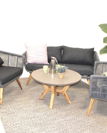 Loungesæt Norwick  Med Fiberbeton Bord på Afbetaling
