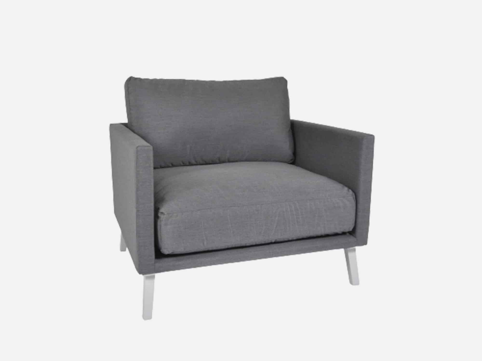 Loungestol Med Allweather Hynder Grå på Afbetaling