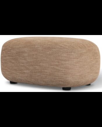 Luusar Puf Til Sofa Eller Lænestol Polyester Træ Lysebrun på Afbetaling
