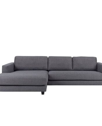 Maine Pers Sofa Med Chaiselong Grå Venstrevendt på Afbetaling