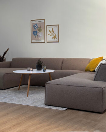Manhattan  Sofa Med Chaiselong Open End Smalle Midt Moduler på Afbetaling