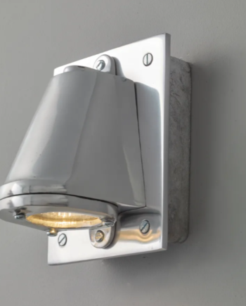 Mast 12v Firkantet Væglampe Original Btc Anodiceret Aluminium på Afbetaling