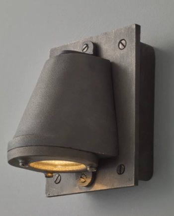 Mast 12v Firkantet Væglampe Original Btc Sandblæst Weathered Bronze på Afbetaling