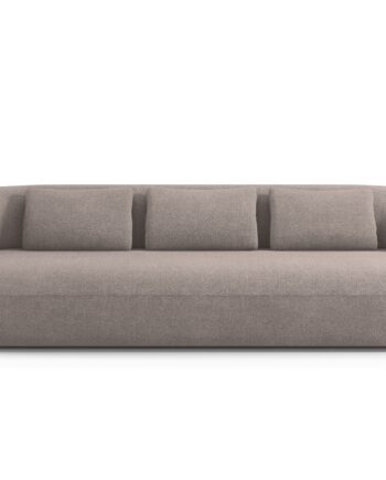 Micadoni Jenny Sofa Sæder Brun Boucl Sort Plast på Afbetaling