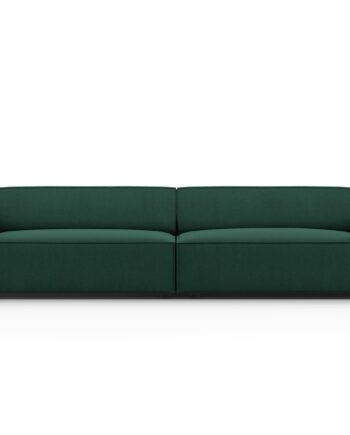 Micadoni Jodie Sofa Sæder Grøn Stof Sort Plast på Afbetaling