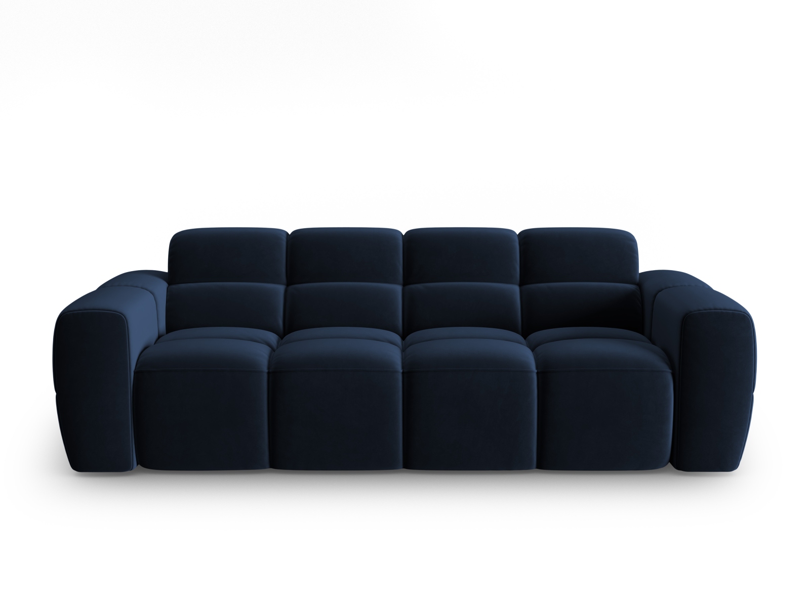 Micadoni Lisa Pers Sofa Kongeblå Fløjl Stof på Afbetaling