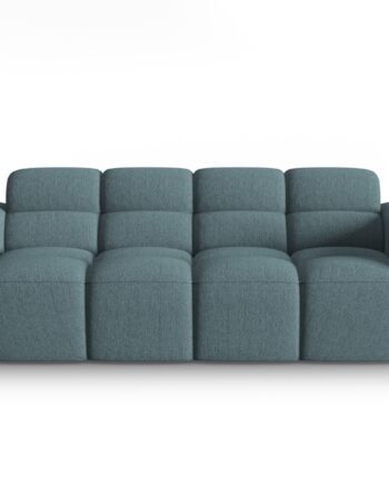 Micadoni Lisa Pers Sofa Lyseblå Struktur Stof på Afbetaling