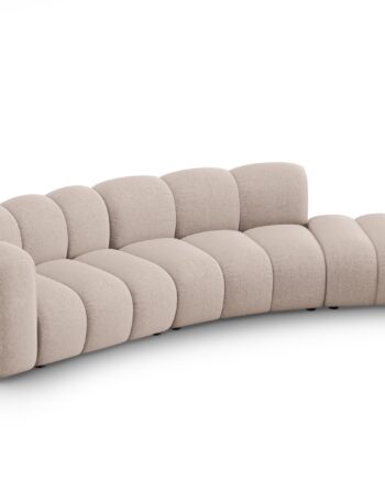Micadoni Lupin Modul Sofa Højre Sæder Beige Chenille på Afbetaling
