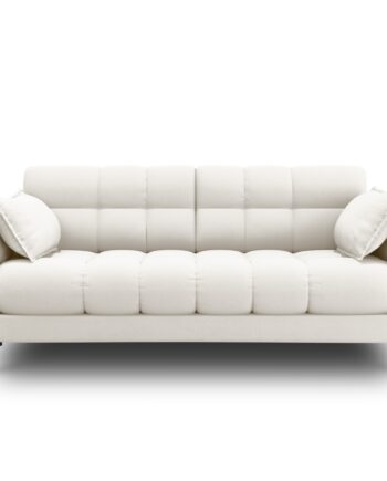 Micadoni Mamaia Sofa Sæder Beige Stof Sort Metal på Afbetaling