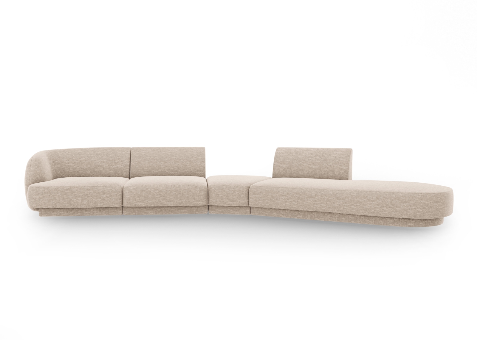 Micadoni Miley Pers Modulær Sofa Højre Beige Chenille på Afbetaling