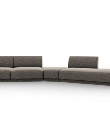 Micadoni Miley Pers Modulær Sofa Højre Grå Chenille på Afbetaling