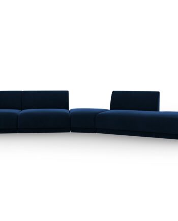 Micadoni Miley Pers Modulær Sofa Højre Kongeblå Fløjl på Afbetaling