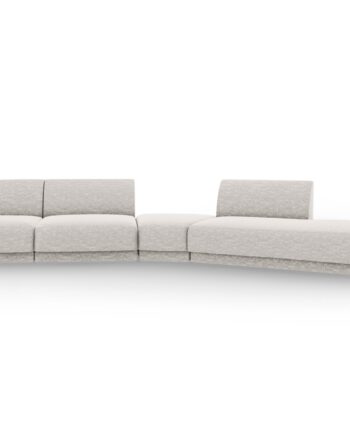 Micadoni Miley Pers Modulær Sofa Højre Lysegrå Chenille på Afbetaling