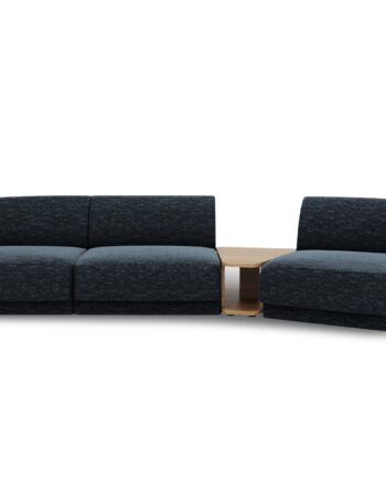 Micadoni Miley Pers Modulær Sofa Højre Sofabord Kongeblå Chenille på Afbetaling