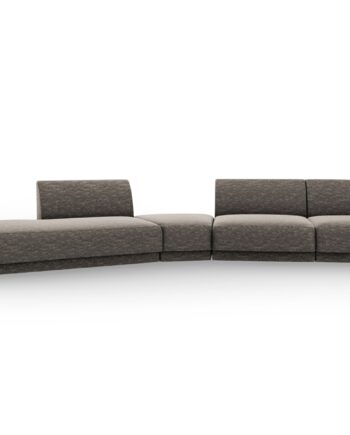 Micadoni Miley Pers Modulær Sofa Venstre Grå Chenille på Afbetaling