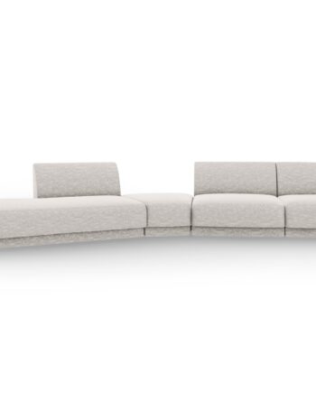Micadoni Miley Pers Modulær Sofa Venstre Lysegrå Chenille på Afbetaling