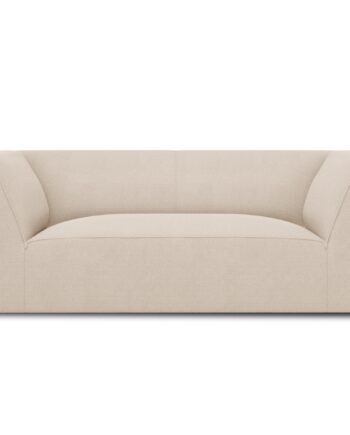 Micadoni Ruby Sofa Sæder Beige Stof Sort Plast på Afbetaling