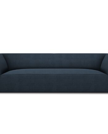 Micadoni Ruby Sofa Sæder Blå Stof Sort Plast på Afbetaling