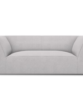 Micadoni Ruby Sofa Sæder Grå Stof Sort Plast på Afbetaling