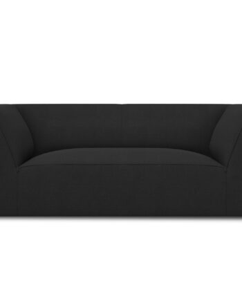 Micadoni Ruby Sofa Sæder Sort Stof Sort Plast på Afbetaling