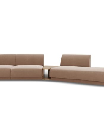 Micadoni Velvet Right Modular Sofa Ampquotmileyampquot Sæder 360x167x70 på Afbetaling
