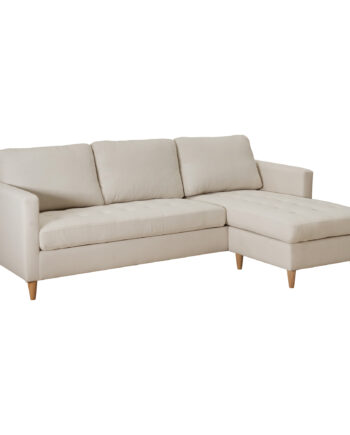 Milano Lounge Sofa Lys Sand Farvet Stof på Afbetaling