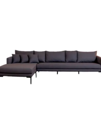 Milla Sofa Med Chaiselong  Antracitgrå Stof på Afbetaling