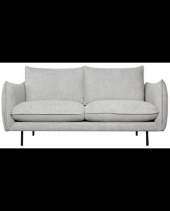 Milo Personers Sofa Metal Polyester B183 Sort Grå på Afbetaling