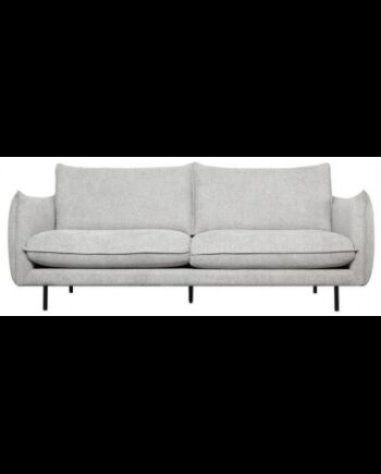 Milo Personers Sofa Metal Polyester B218 Sort Grå på Afbetaling