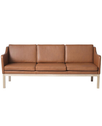 Mk46 Sofa Pers Cognac Læder på Afbetaling