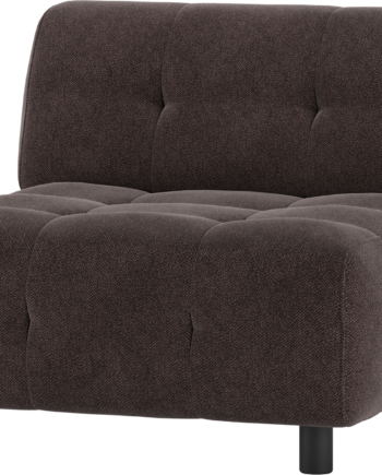 Modulær Sæders Bygg Selv Sofa Woood Louis Kafferbrun Vævet Polyester på Afbetaling