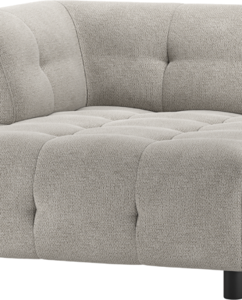 Modulær Sofa Chaiselong Venstre Woood Louis Lysegrå Chenille Polyester på Afbetaling