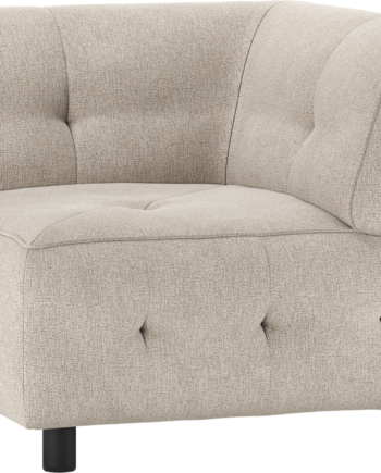 Modulær Sofa Hjørneelement Woood Louis Lysegrå Fladvævet Polyester H73x90x90 på Afbetaling