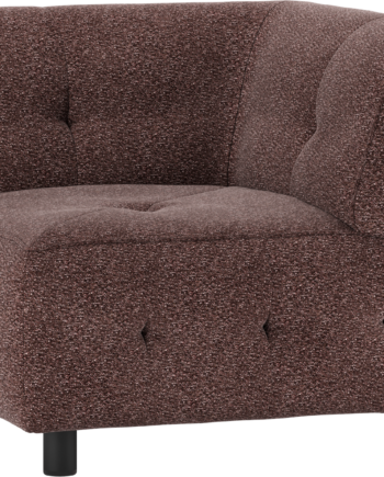 Modulær Sofa Hjørneelement Woood Louis Lyserød Grov Melange Polyester på Afbetaling