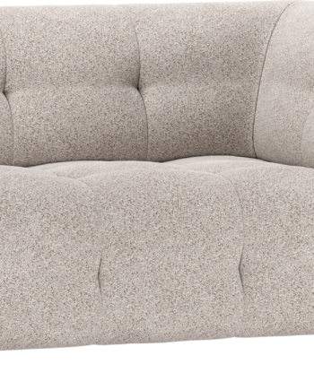 Modulær Sofa Sæders Højre Arm Woood Louis Grov Melange Lysegrå Polyester 122x90x73 på Afbetaling