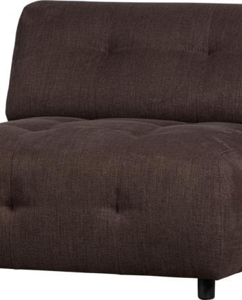 Modulær Sofa Sæders Woood Louis Fladvævet Polyester Kaffe H73xb90xd90 på Afbetaling