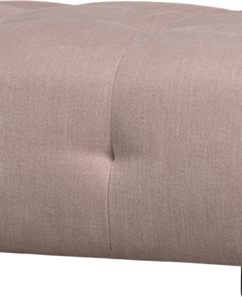 Modulær Sofa Skammel Puf Woood Louis Fladvævet Polyester Lyserød 90x90 på Afbetaling