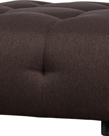 Modulær Sofa Skammel Puf Woood Louis Kaffefarvet Fladvævet Stof 90x90x43 på Afbetaling