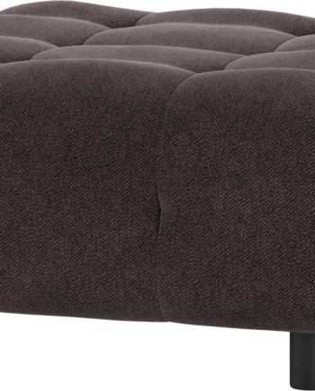 Modulær Sofa Skammel Woood Louis Kaffefarvet Vævet Polyester H43xb90xd90 på Afbetaling