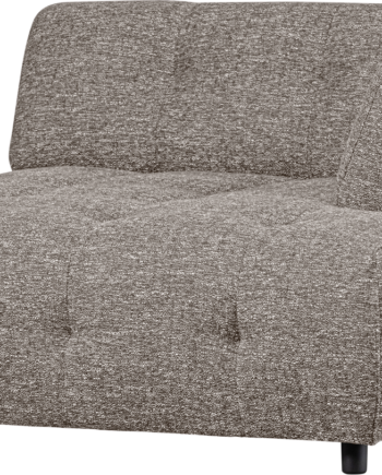 Modulær Sofa Woood Louis Chaiselong Højre Grov Melange Kaffe 122x140x73 på Afbetaling