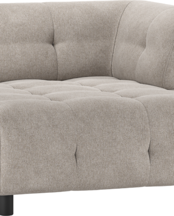 Modulær Sofa Woood Louis Chaiselong Højre Lysegrøn Fladvævet Polyester på Afbetaling