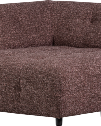 Modulær Sofa Woood Louis Chaiselong Venstre Grov Melange Lyserød 122140 på Afbetaling