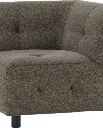 Modulært Hjørneelement Sofa Woood Louis Serie Grå Grov Melange Polyester H73xb90xd90 på Afbetaling