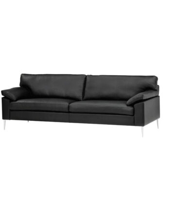 Mogens Hansen Sofa 2163 Skarp Pris Sort Semi Anilin på Afbetaling