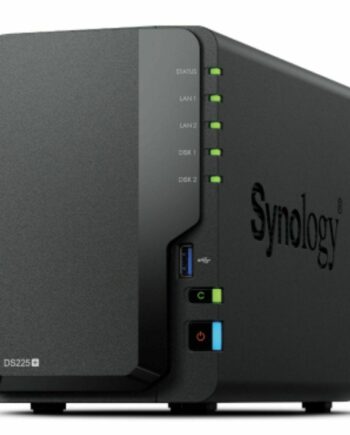 Nas Netværkslager Synology Ds225 Sort Intel Celeron J4125 på Afbetaling