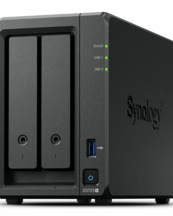 Nas Server Synology Ds725 Sort Amd Ryzen R1600 på Afbetaling