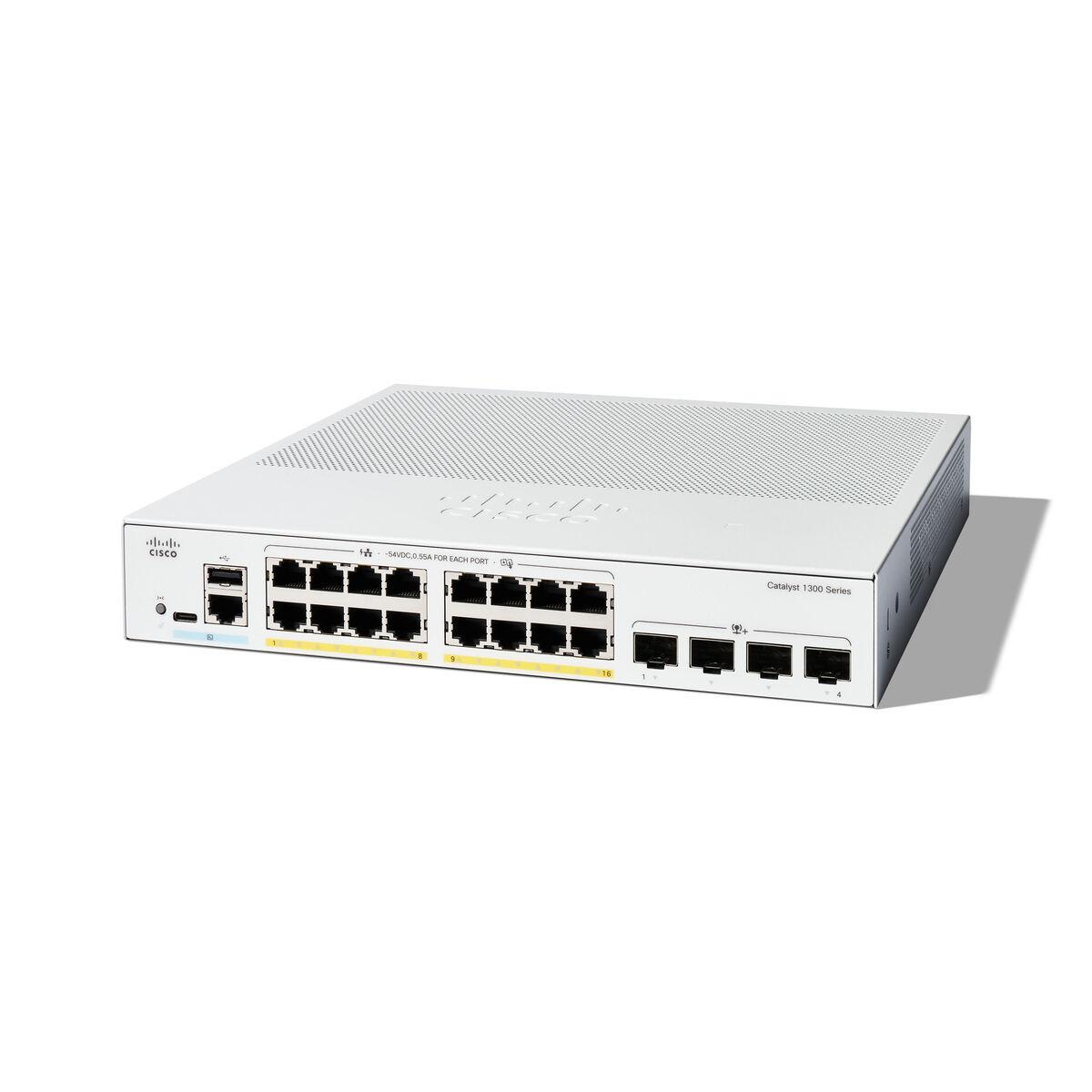Netværksswitch Cisco Catalyst C1300 16p Hvid på Afbetaling