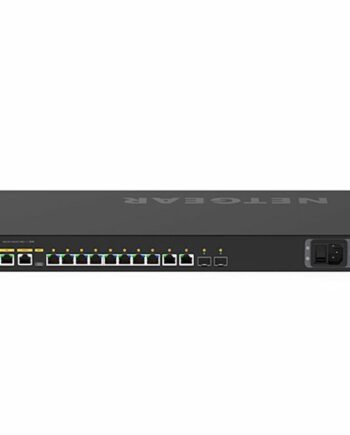 Netværksswitch Netgear Gsm4212ux 100eus Sort på Afbetaling
