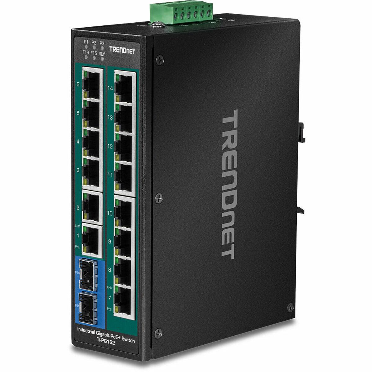 Netværksswitch Trendnet Pg162 Gbps Porte på Afbetaling